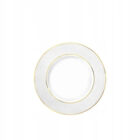 Dessert plate white porcelain with gold rim 20 cm WL-880102102/A