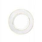 Dinner plate white porcelain with gold rim 25.5 cm WL-880102104/A