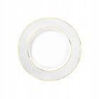 Dinner plate white porcelain with gold rim 28 cm WL-880102106/A