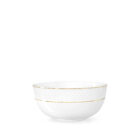 White porcelain salad bowl with gold rim 16 cm 930 ml WL-880102368/A