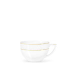 Kubek jumbo 500 ml biały porcelanowy ze złotym rantem WL-880102409/A