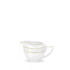 Milk jug 280 ml white porcelain with gold rim WL-880102475/A