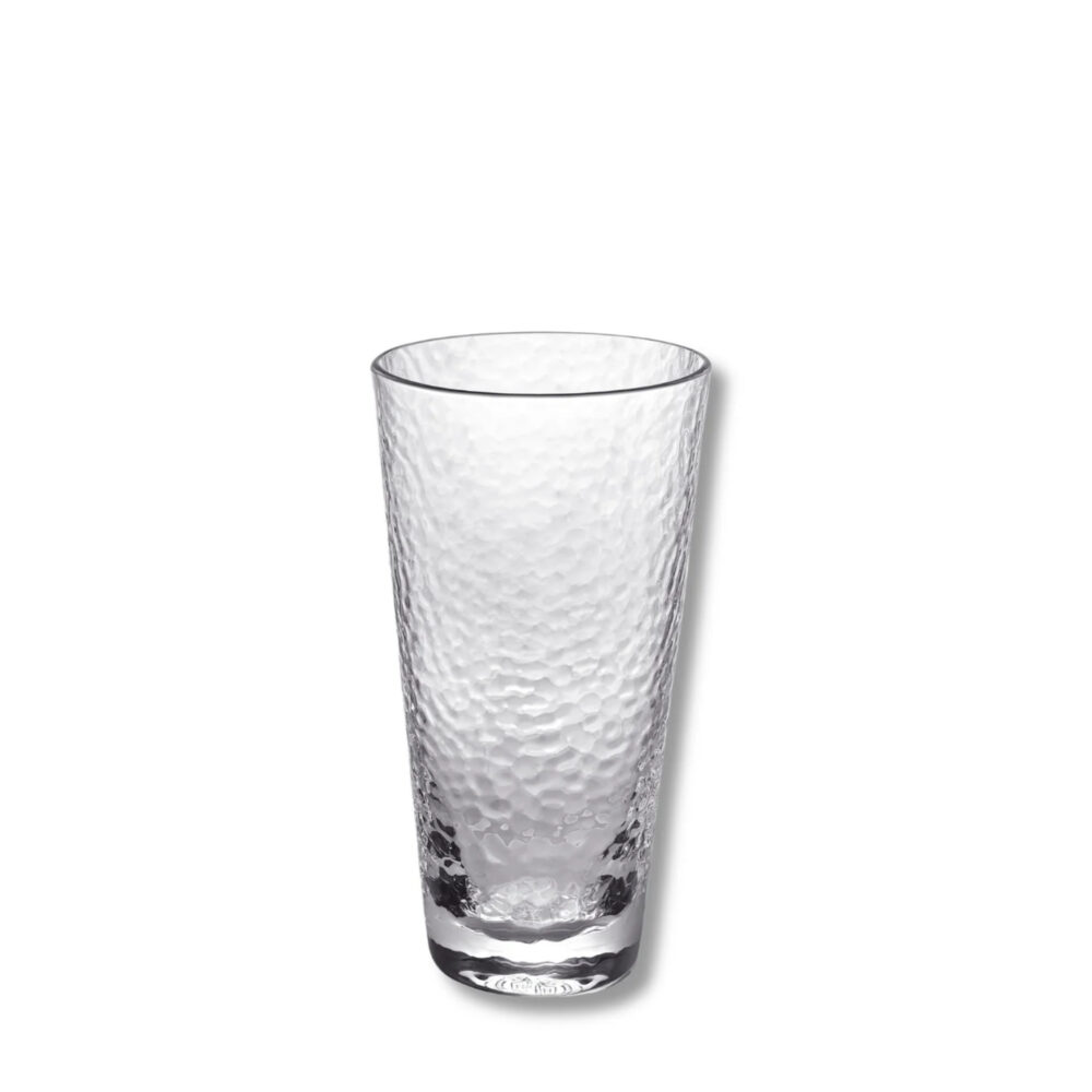 Glass tumbler hammered 450 ml WL-888630/A