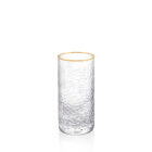 Szklanka ze szkła ze złotym rantem 290 ml WL-888631/A