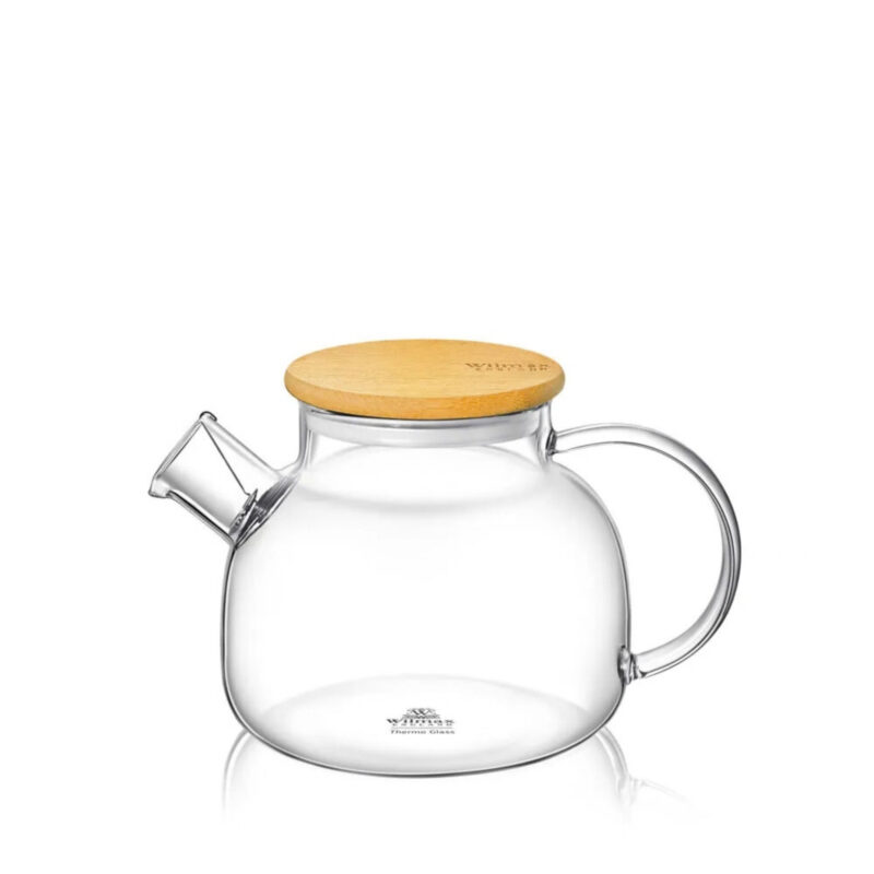 Glass teapot jug for tea with bamboo lid 950 ml WL-888810/A