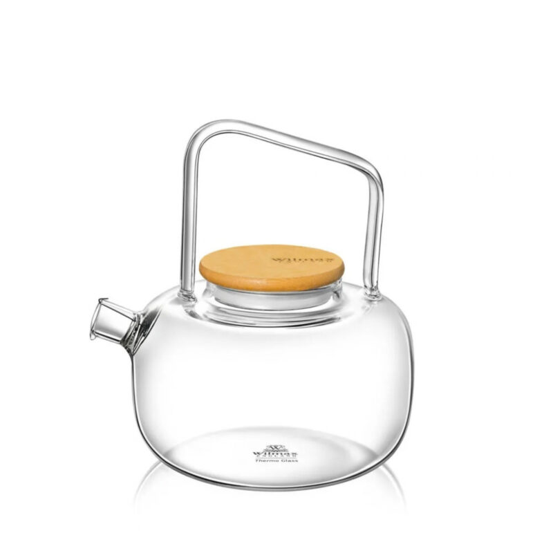 Glass teapot for tea with bamboo lid 1000 ml WL-888821/A