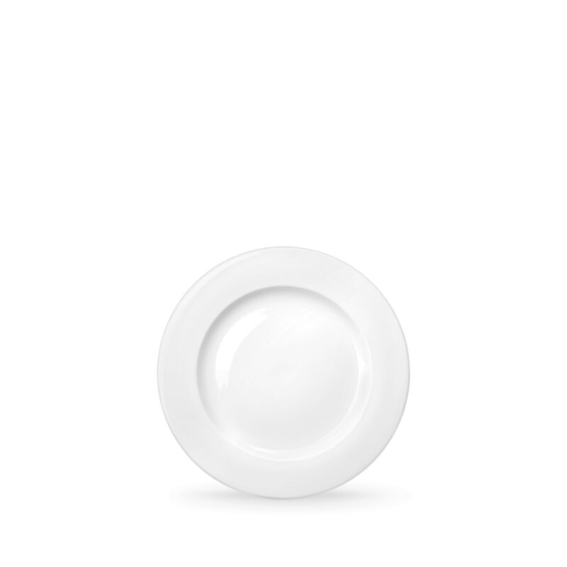 Professional bread plate 15 cm white porcelain WL-991176/A