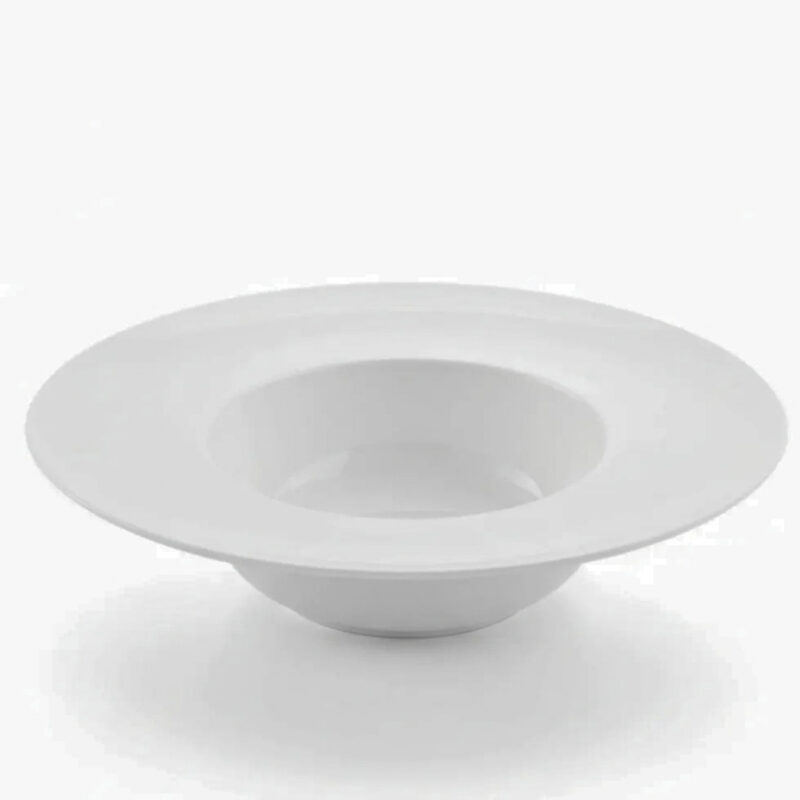 Talerz głęboki 25,5 cm 600 ml biały porcelanowy WL-991187/A