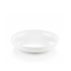 Dinner plate with high rim 23 cm white porcelain WL-991215/A