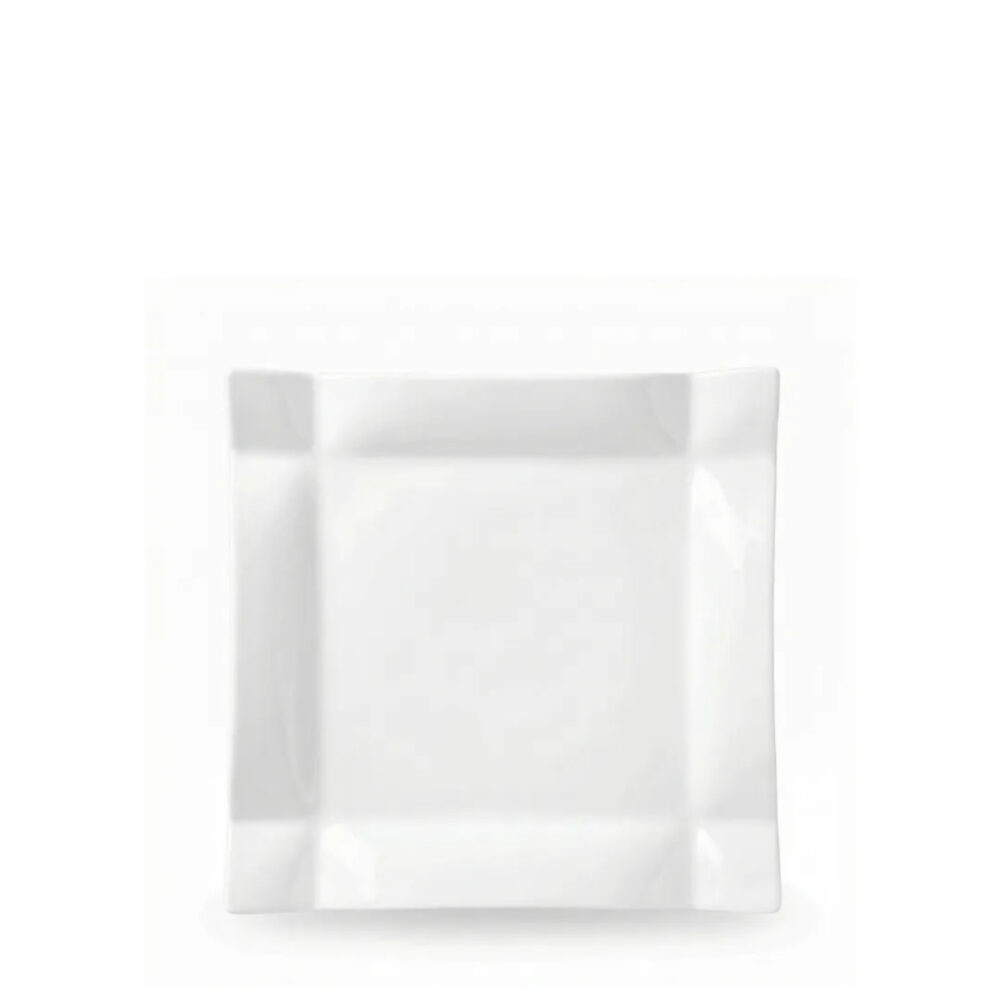 Dessert plate 20x20 cm Emily white porcelain WL-991231/A