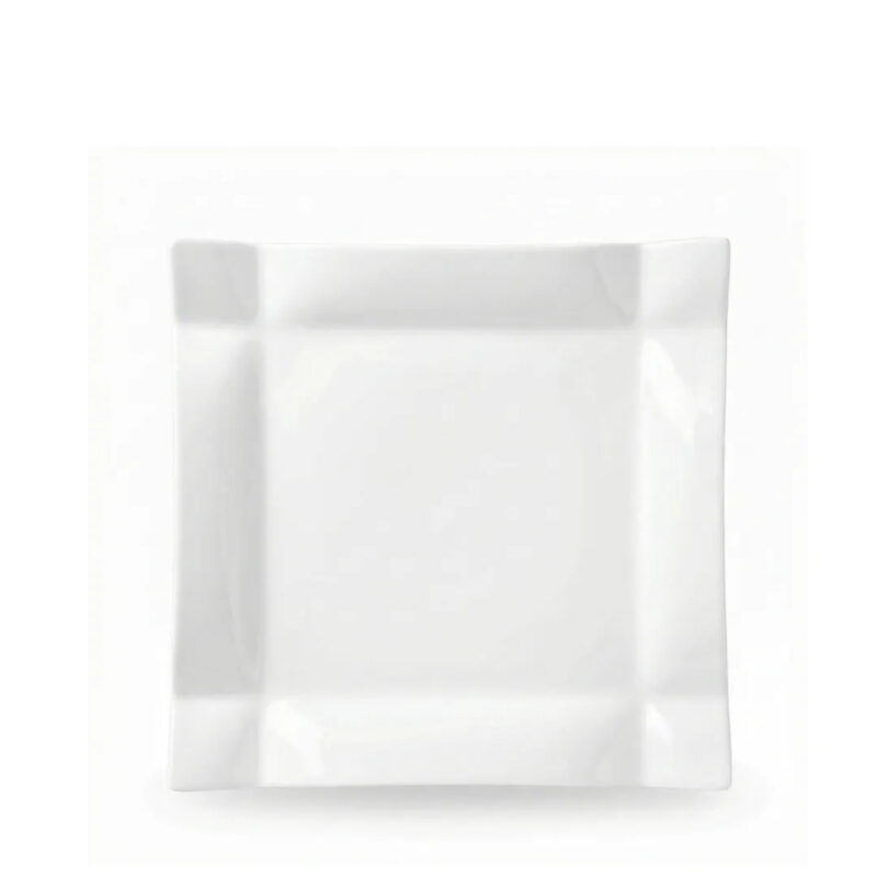 Dinner plate 25x25 cm white porcelain WL-991232/A