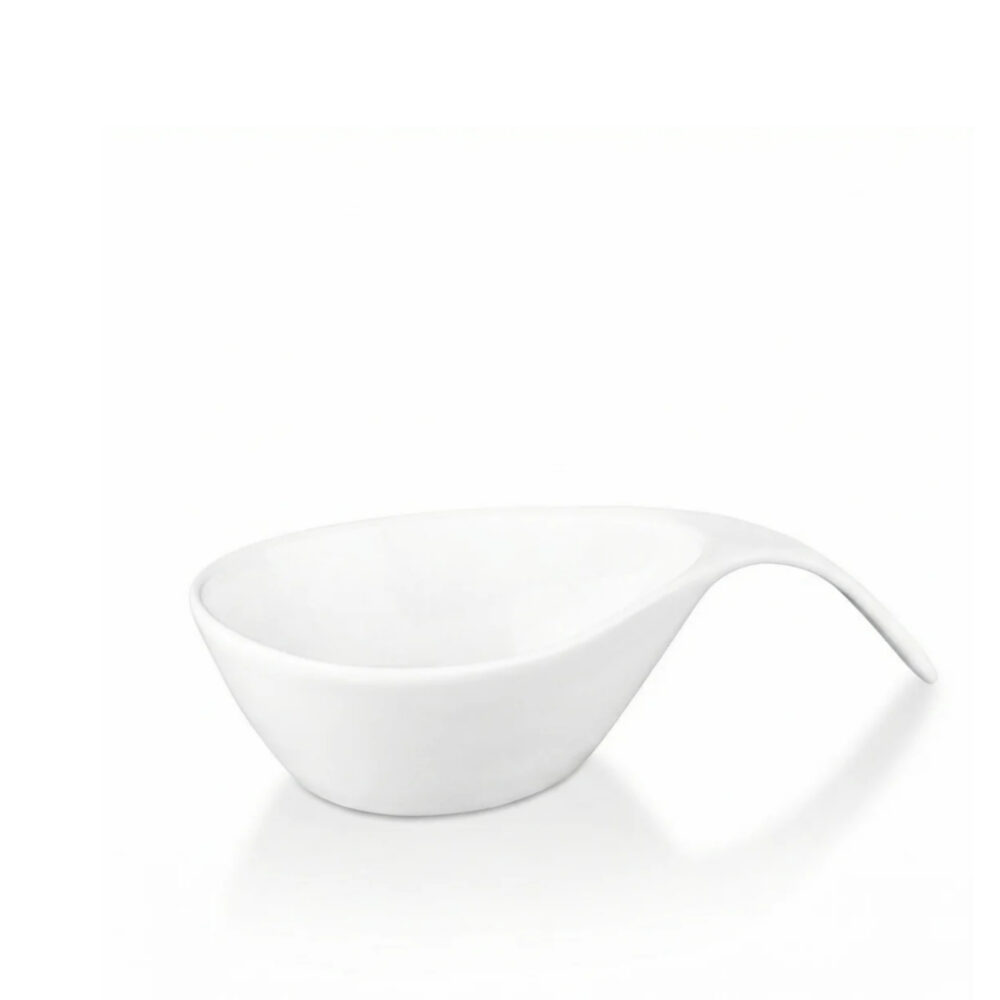 Soup bowl with handle 450 ml white porcelain WL-991282/A