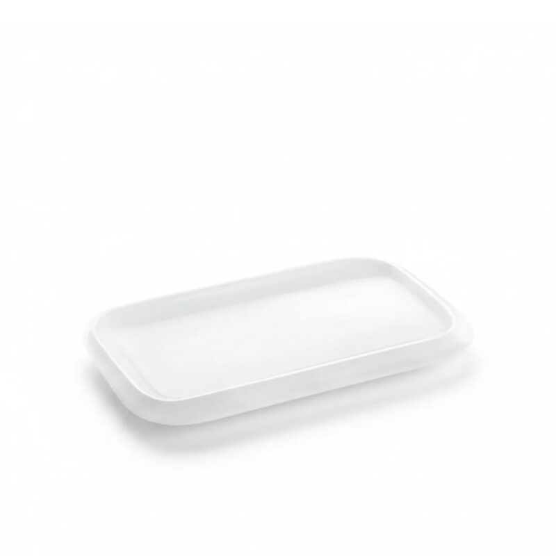 Serving plate 20x12 cm white porcelain WL-992659/A