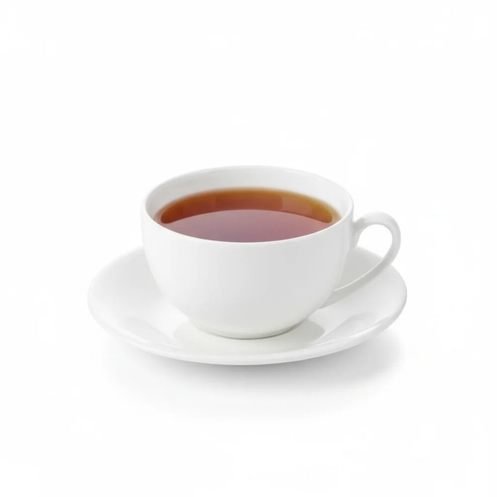 Filiżanka 250 ml i spodek zestaw 6 sztuk biały porcelanowa WL 993000/6C