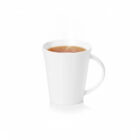 Mug for coffee and tea 380 ml white porcelain WL-993012/A