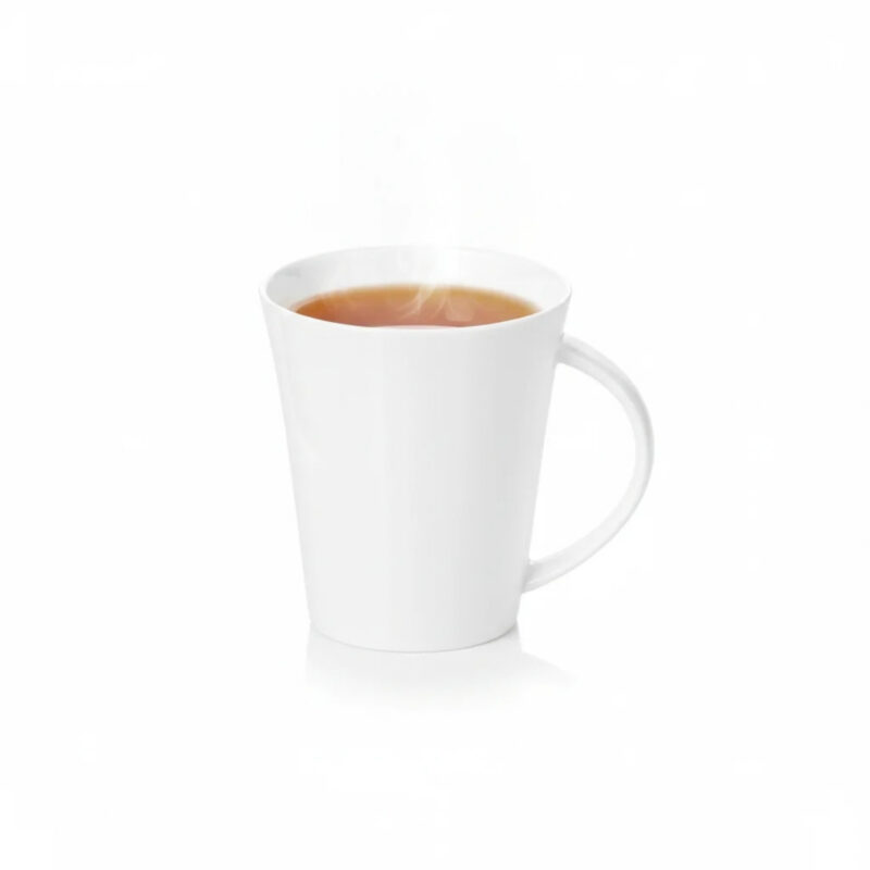 Kubek do kawy i herbaty 380 ml biały porcelanowy WL-993012/A
